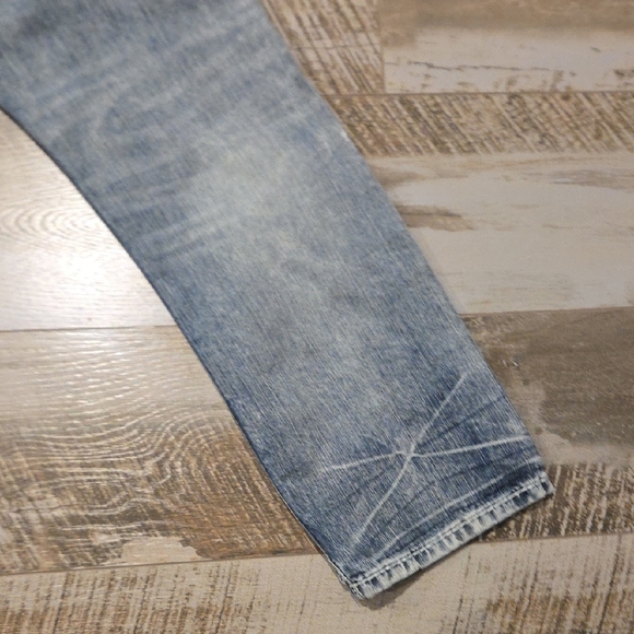 Rock Revival Light Blue Distressed Straight Jeans - Picture 13 of 16